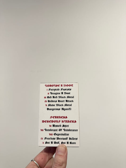 Imagine A Boot "No Safe Space For Hate" MC