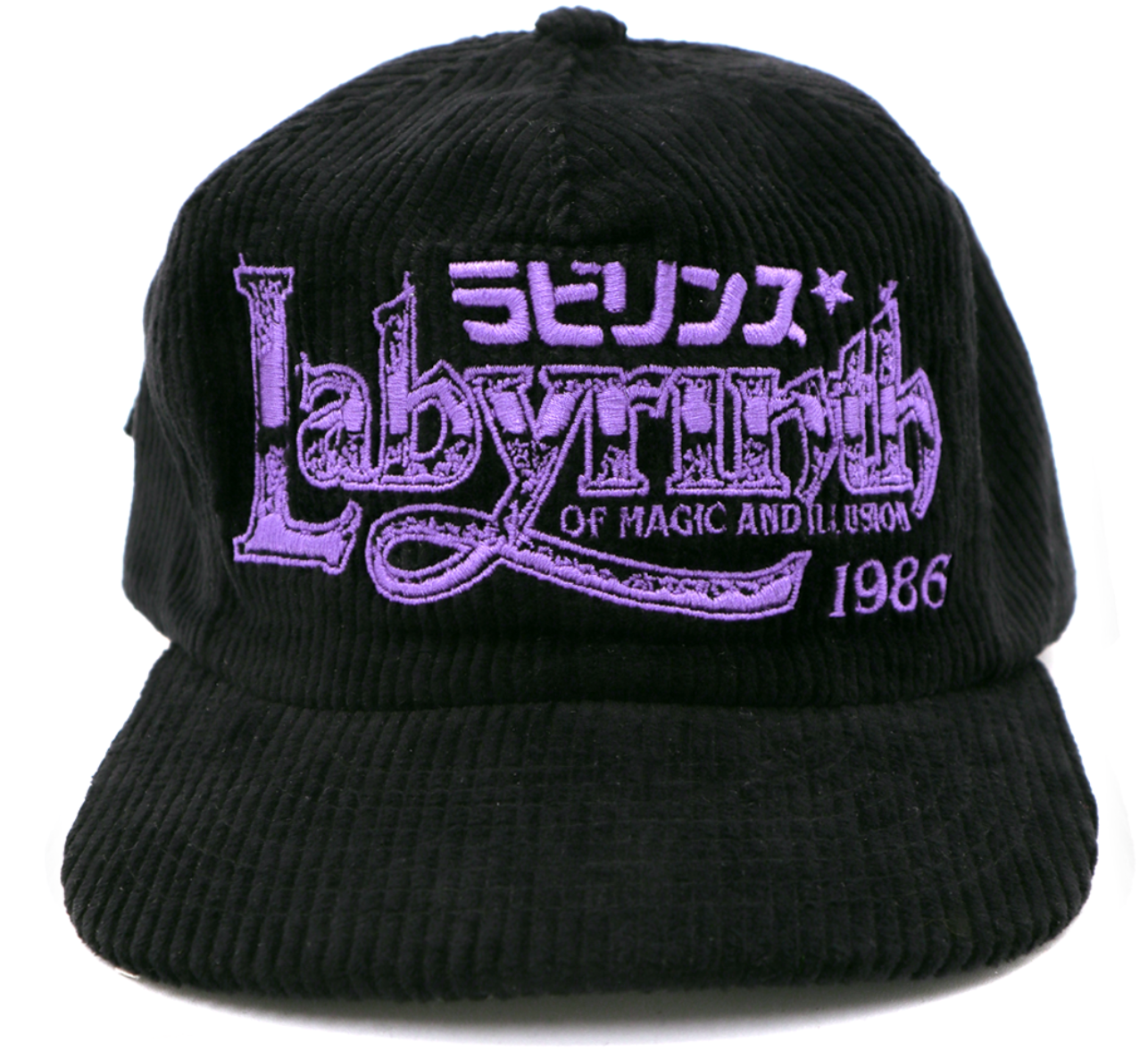 Labyrinth 1986 Black Corduroy Hat
