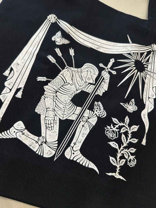 While Odin Sleeps | Kneeling Knight Tote