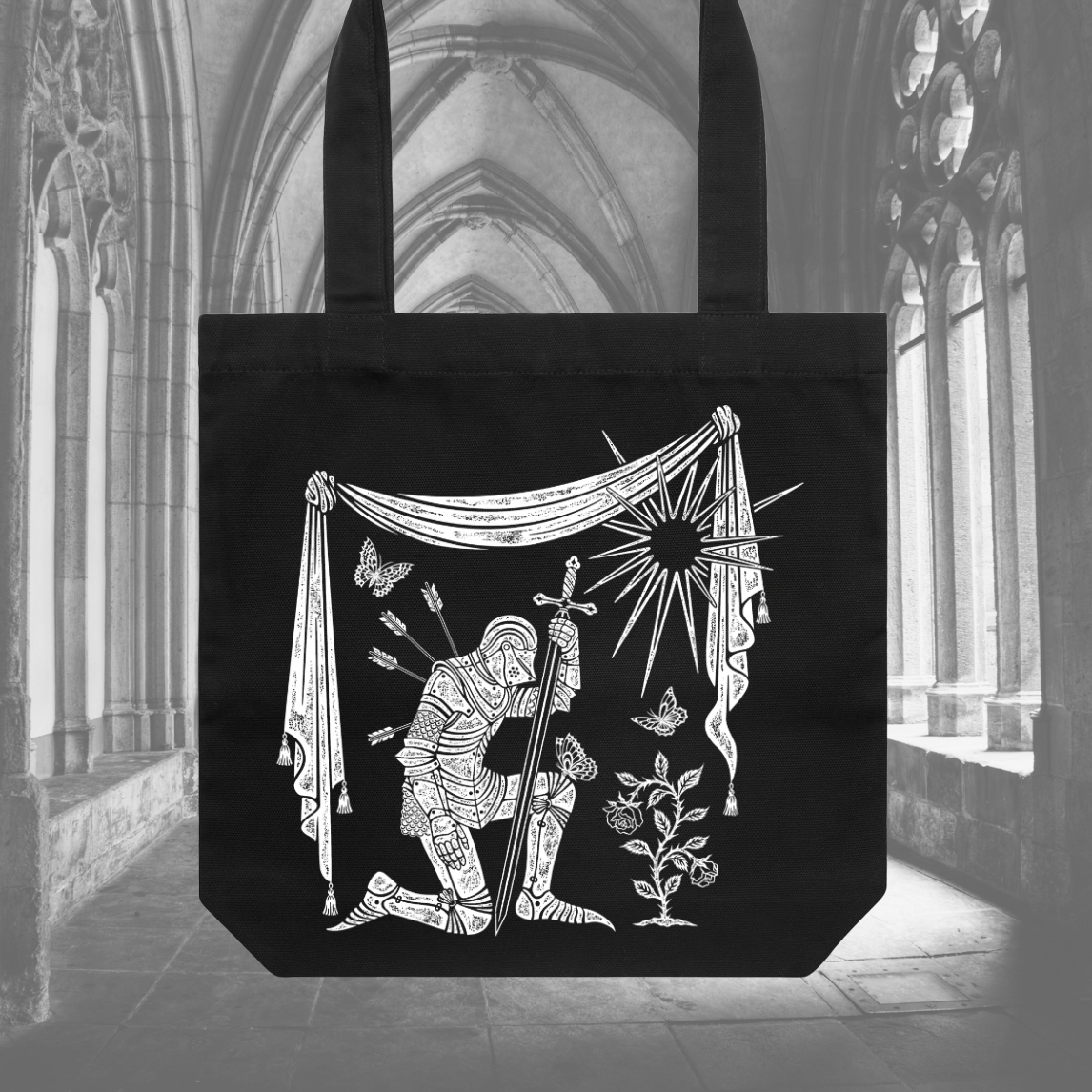 While Odin Sleeps | Kneeling Knight Tote