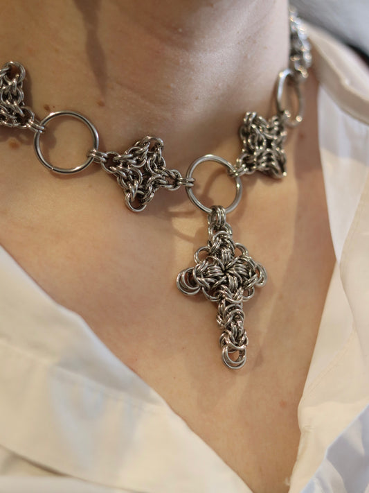 Age of Saints | Cross Choker Necklace