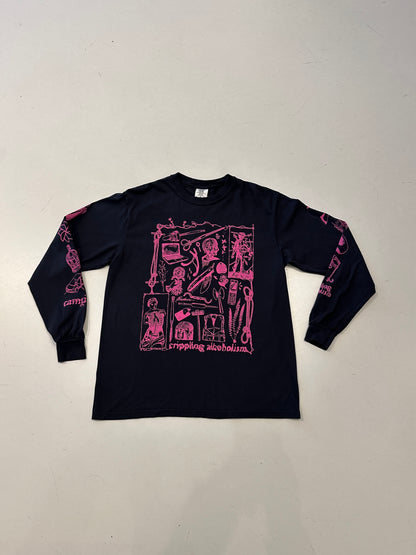 Crippling Alcoholism "Camgirl Collage" Long Sleeve