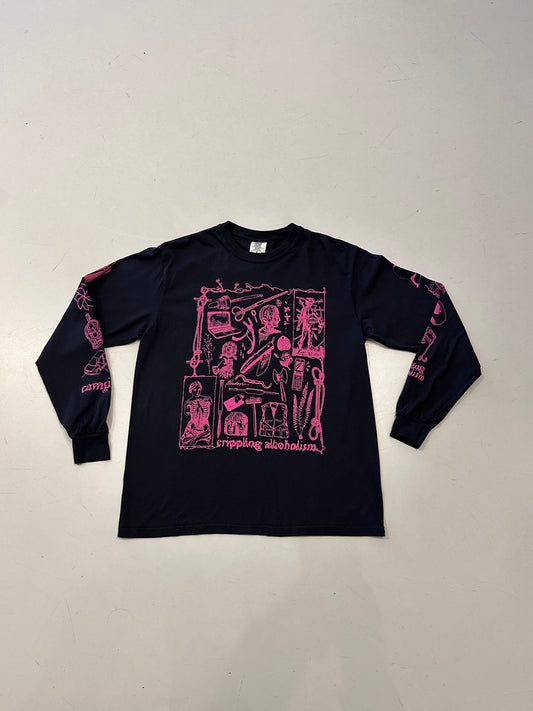 Crippling Alcoholism "Camgirl Collage" Long Sleeve