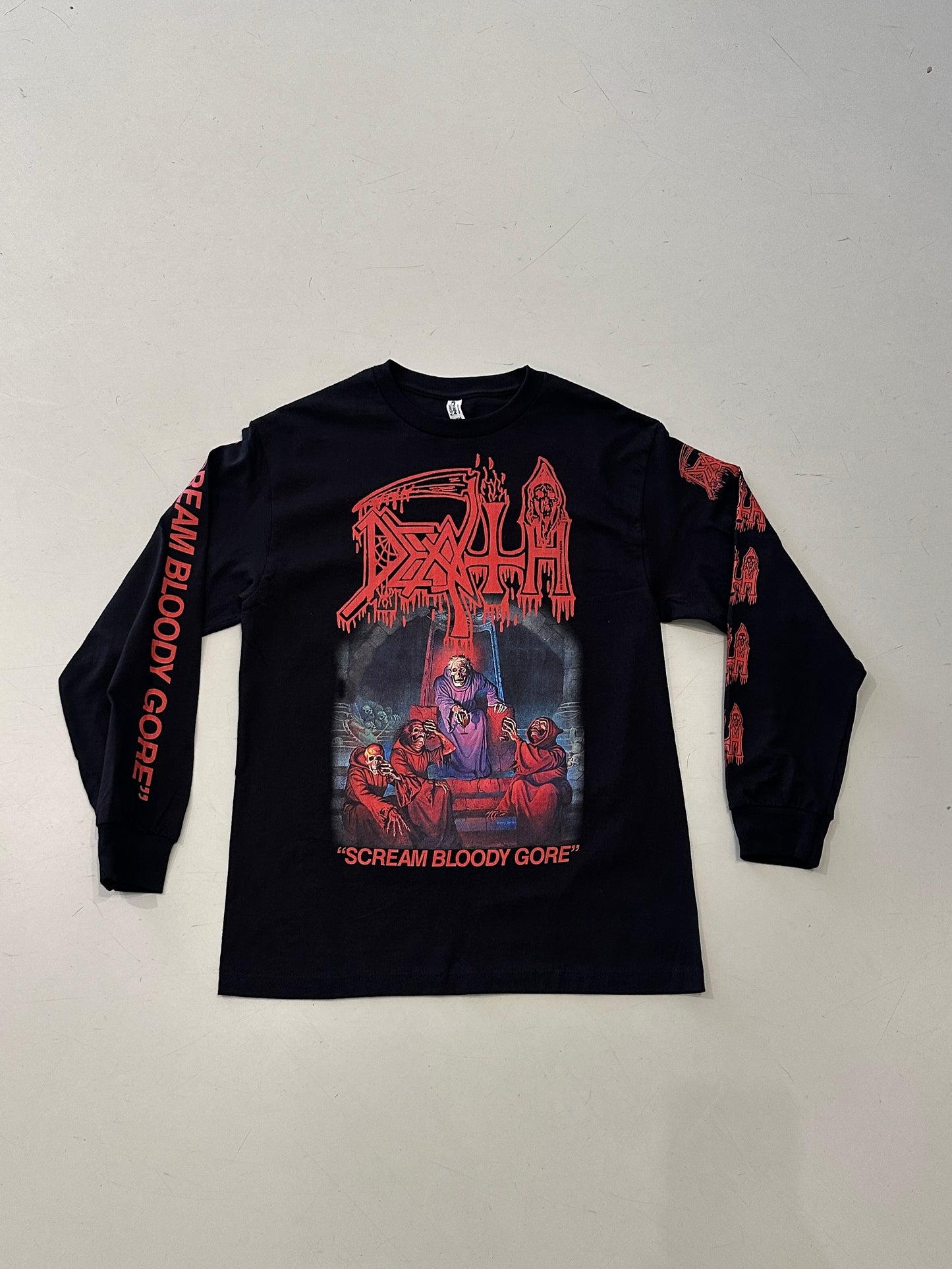 Death "Scream Bloody Gore" black long sleeve shirt