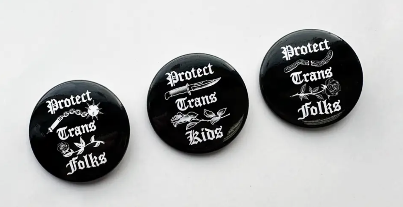 Protect trans folks button
