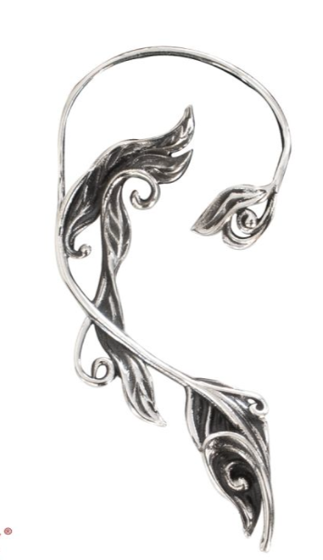 Silver Earring Elfish Right O8000R