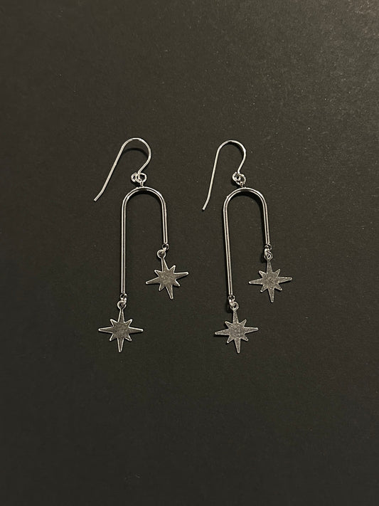 While Odin Sleeps | Arcata Star Dangle Earrings