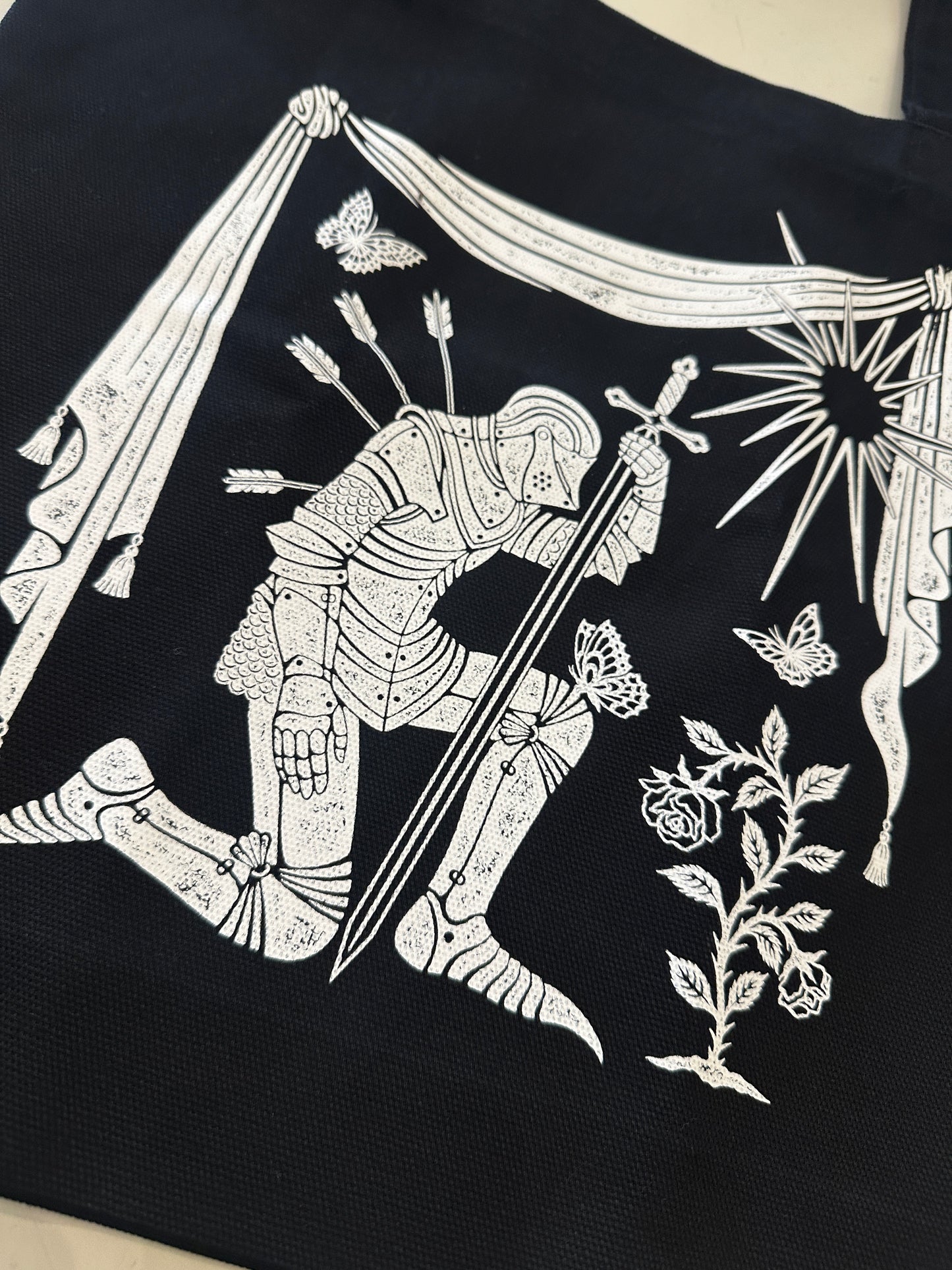 While Odin Sleeps | Kneeling Knight Tote