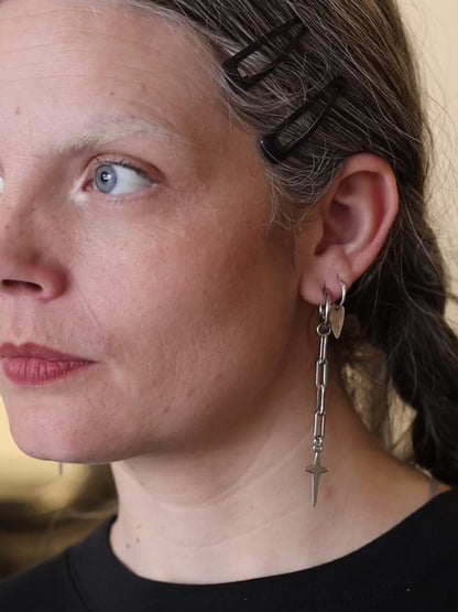 While Odin Sleeps | Chained Stars Earrings